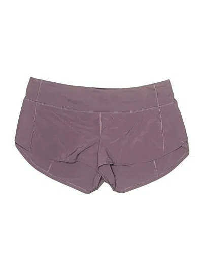Pre-owned Lululemon Athletica Athletic Shorts In Purple