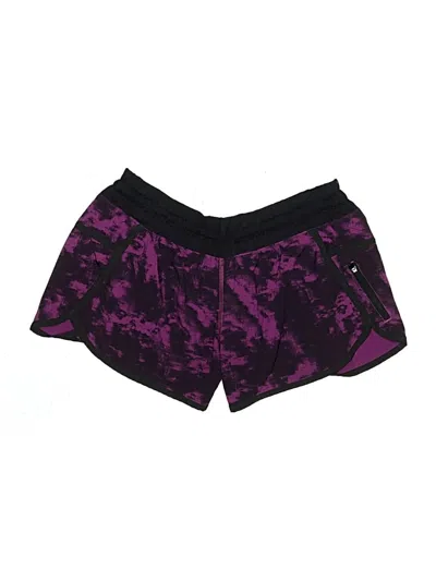 Pre-owned Lululemon Athletica Athletic Shorts In Purple