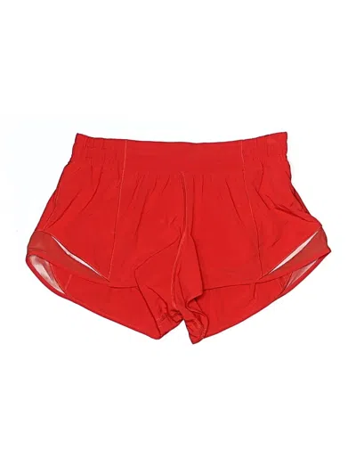 Pre-owned Lululemon Athletica Athletic Shorts In Red