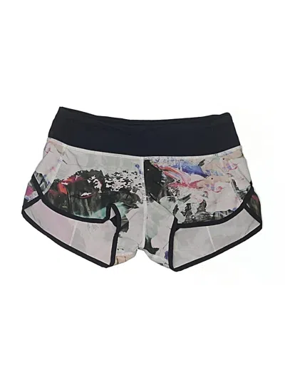 Pre-owned Lululemon Athletica Athletic Shorts In Silver