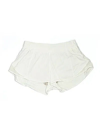 Pre-owned Lululemon Athletica Athletic Shorts In White