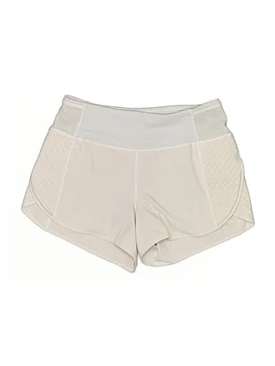 Pre-owned Lululemon Athletica Athletic Shorts In White