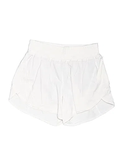 Pre-owned Lululemon Athletica Athletic Shorts In White