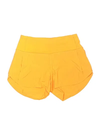 Pre-owned Lululemon Athletica Athletic Shorts In Yellow