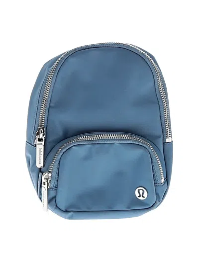 Pre-owned Lululemon Athletica Backpack In Blue