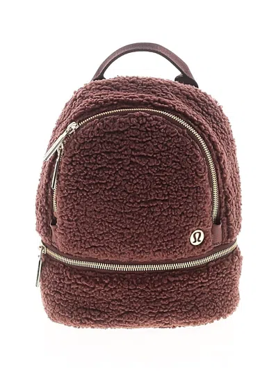 Pre-owned Lululemon Athletica Backpack In Burgundy