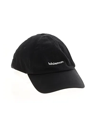 Pre-owned Lululemon Athletica Baseball Cap In Black