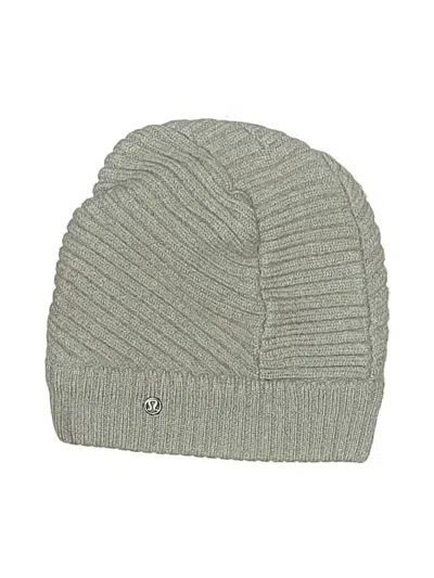 Pre-owned Lululemon Athletica Beanie Hat In Gray