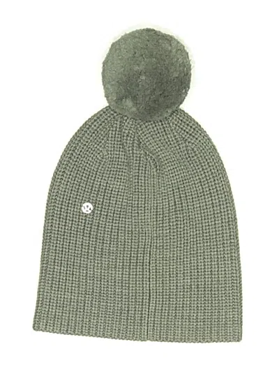 Pre-owned Lululemon Athletica Beanie Hat In Green