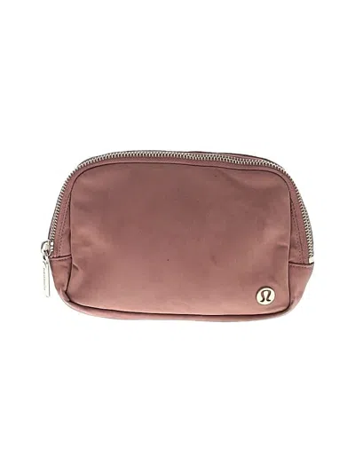Pre-owned Lululemon Athletica Belt Bag In Burgundy