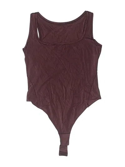 Pre-owned Lululemon Athletica Bodysuit In Burgundy