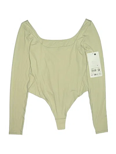 Pre-owned Lululemon Athletica Bodysuit In Tan