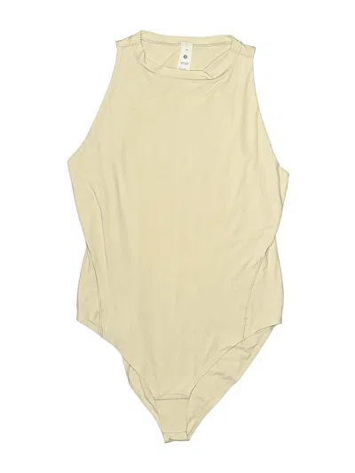 Pre-owned Lululemon Athletica Bodysuit In Tan