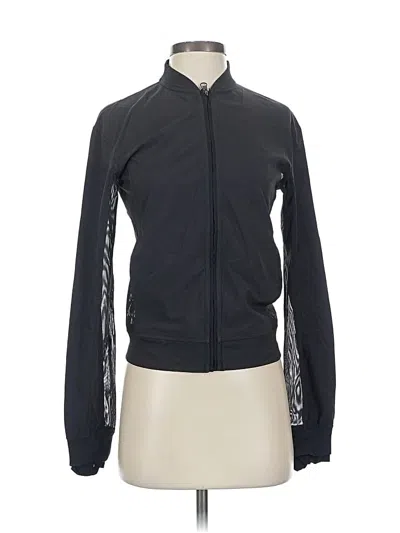 Pre-owned Lululemon Athletica Cardigan Sweater In Black