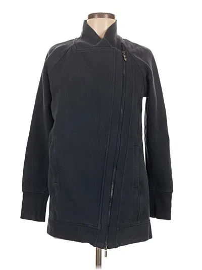 Pre-owned Lululemon Athletica Cardigan Sweater In Black