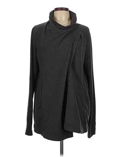 Pre-owned Lululemon Athletica Cardigan Sweater In Black