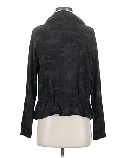 Pre-owned Lululemon Athletica Cardigan Sweater In Black