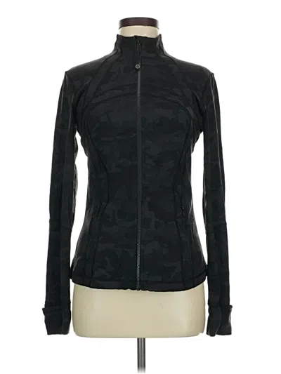 Pre-owned Lululemon Athletica Cardigan Sweater In Black