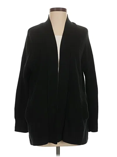 Pre-owned Lululemon Athletica Cardigan Sweater In Black