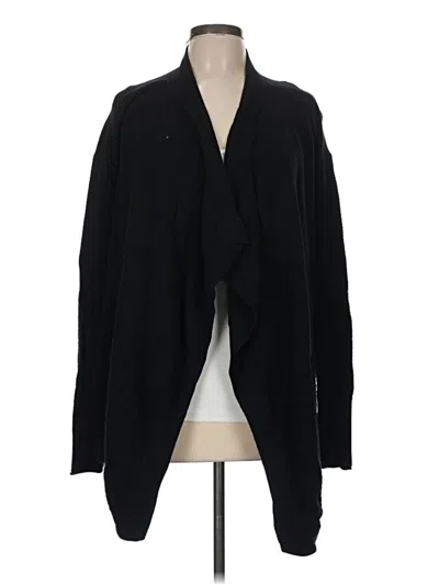 Pre-owned Lululemon Athletica Cardigan Sweater In Black