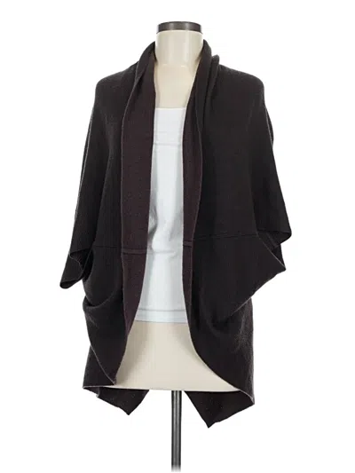 Pre-owned Lululemon Athletica Cardigan Sweater In Black