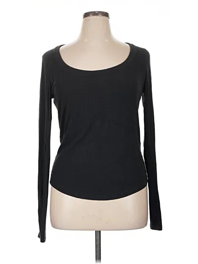 Pre-owned Lululemon Athletica Cardigan Sweater In Black