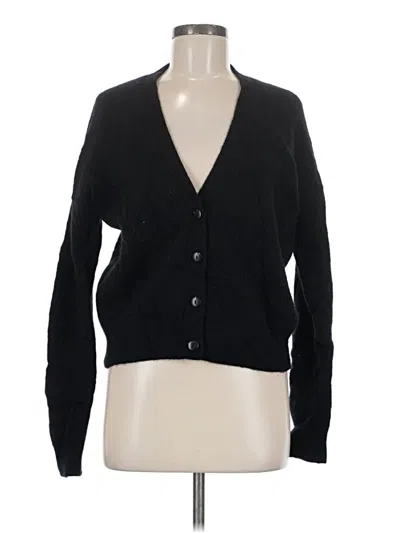 Pre-owned Lululemon Athletica Cardigan Sweater In Black