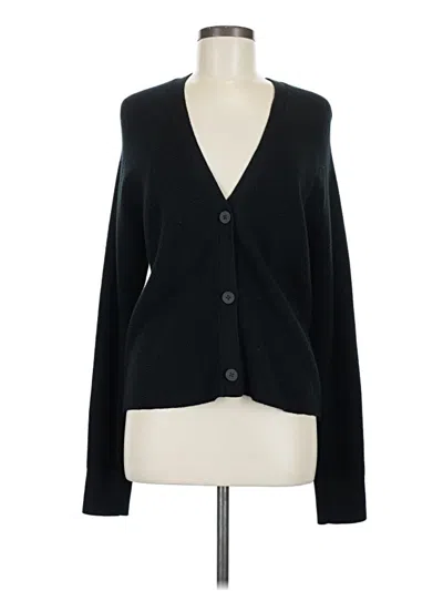 Pre-owned Lululemon Athletica Cardigan Sweater In Black