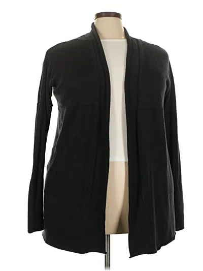 Pre-owned Lululemon Athletica Cardigan Sweater In Black