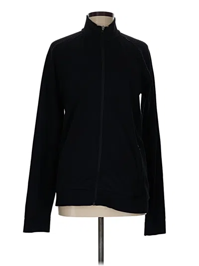 Pre-owned Lululemon Athletica Cardigan Sweater In Black