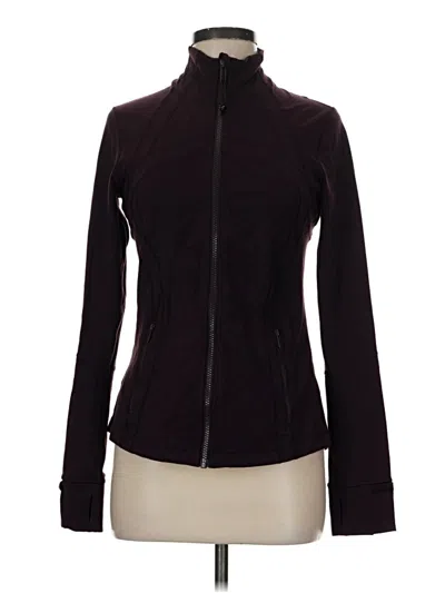 Pre-owned Lululemon Athletica Cardigan Sweater In Black