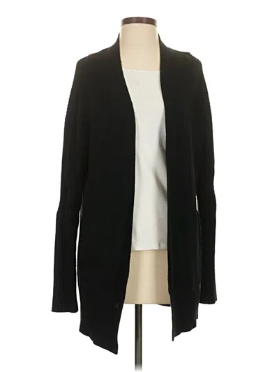 Pre-owned Lululemon Athletica Cardigan Sweater In Black