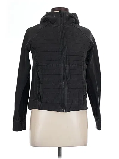 Pre-owned Lululemon Athletica Cardigan Sweater In Black