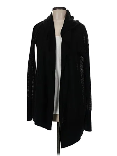 Pre-owned Lululemon Athletica Cardigan Sweater In Black