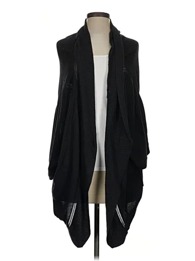 Pre-owned Lululemon Athletica Cardigan Sweater In Black
