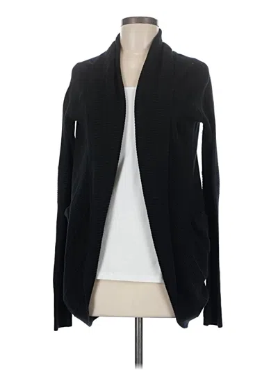 Pre-owned Lululemon Athletica Cardigan Sweater In Black
