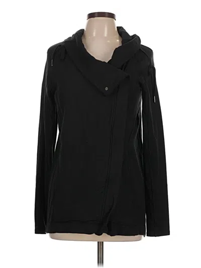 Pre-owned Lululemon Athletica Cardigan Sweater In Black