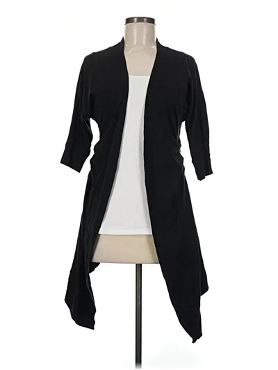 Pre-owned Lululemon Athletica Cardigan Sweater In Black