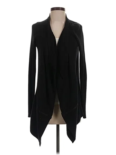 Pre-owned Lululemon Athletica Cardigan Sweater In Black