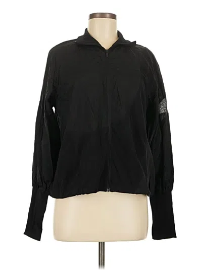 Pre-owned Lululemon Athletica Cardigan Sweater In Black