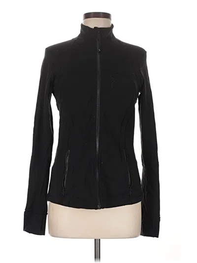 Pre-owned Lululemon Athletica Cardigan Sweater In Black