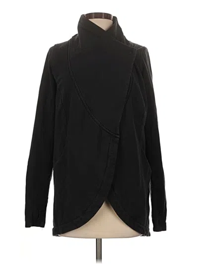 Pre-owned Lululemon Athletica Cardigan Sweater In Black