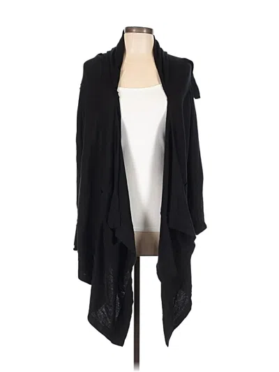 Pre-owned Lululemon Athletica Cardigan Sweater In Black