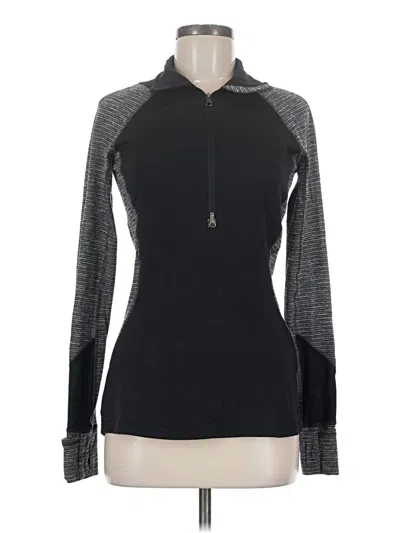 Pre-owned Lululemon Athletica Cardigan Sweater In Black