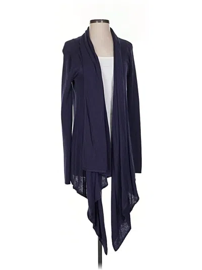 Pre-owned Lululemon Athletica Cardigan Sweater In Blue