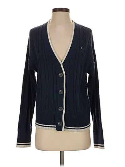 Pre-owned Lululemon Athletica Cardigan Sweater In Blue