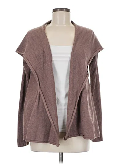 Pre-owned Lululemon Athletica Cardigan Sweater In Brown