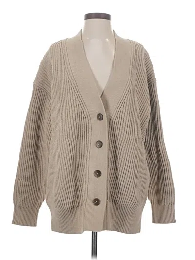 Pre-owned Lululemon Athletica Cardigan Sweater In Brown
