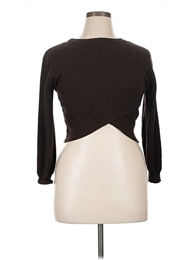Pre-owned Lululemon Athletica Cardigan Sweater In Brown