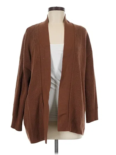 Pre-owned Lululemon Athletica Cardigan Sweater In Brown
